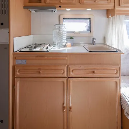 Kemp Retro Camper In Center